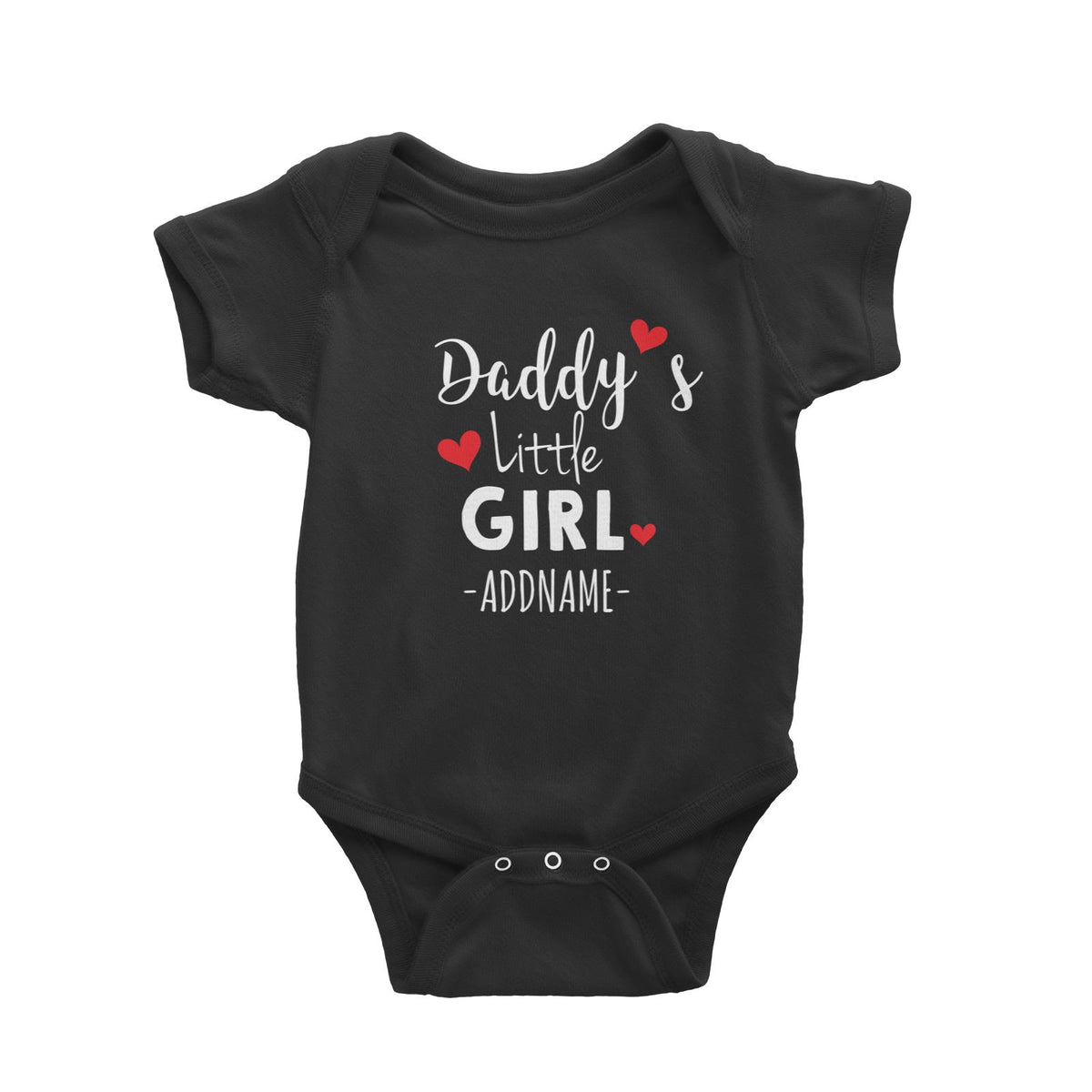 Daddy&#39;s Little Girl Addname Baby Romper Personalizable Designs Basic Newborn