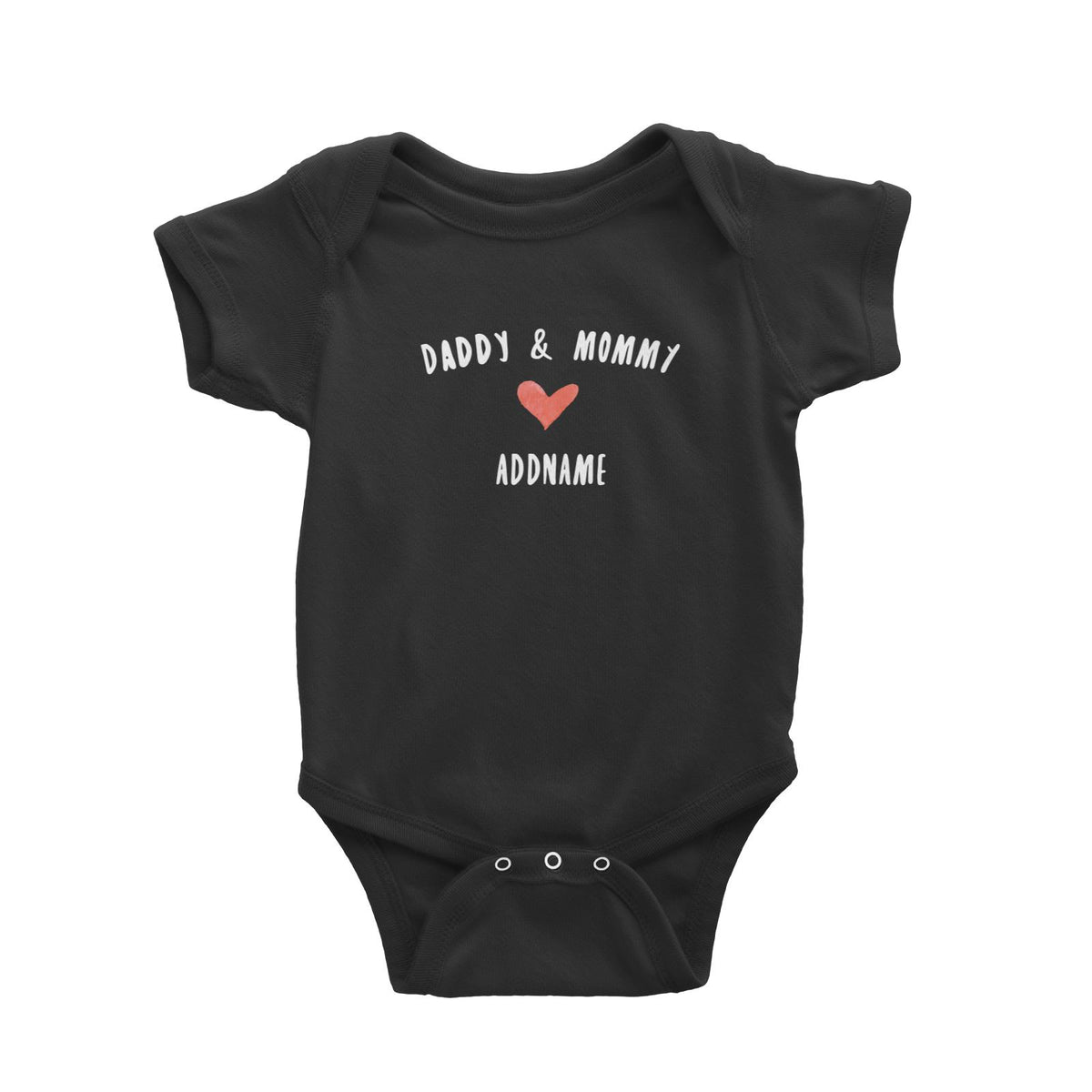 Daddy &amp; Mommy Love Addname Baby Romper  Matching Family Personalizable Designs