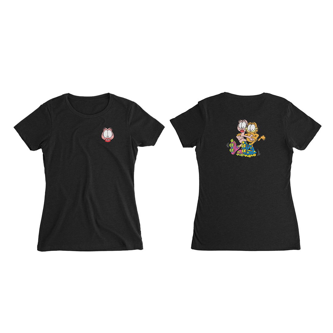 Garfield - Garfield & Arlene's Roller Skating Date Women's Slim Fit T-Shirt