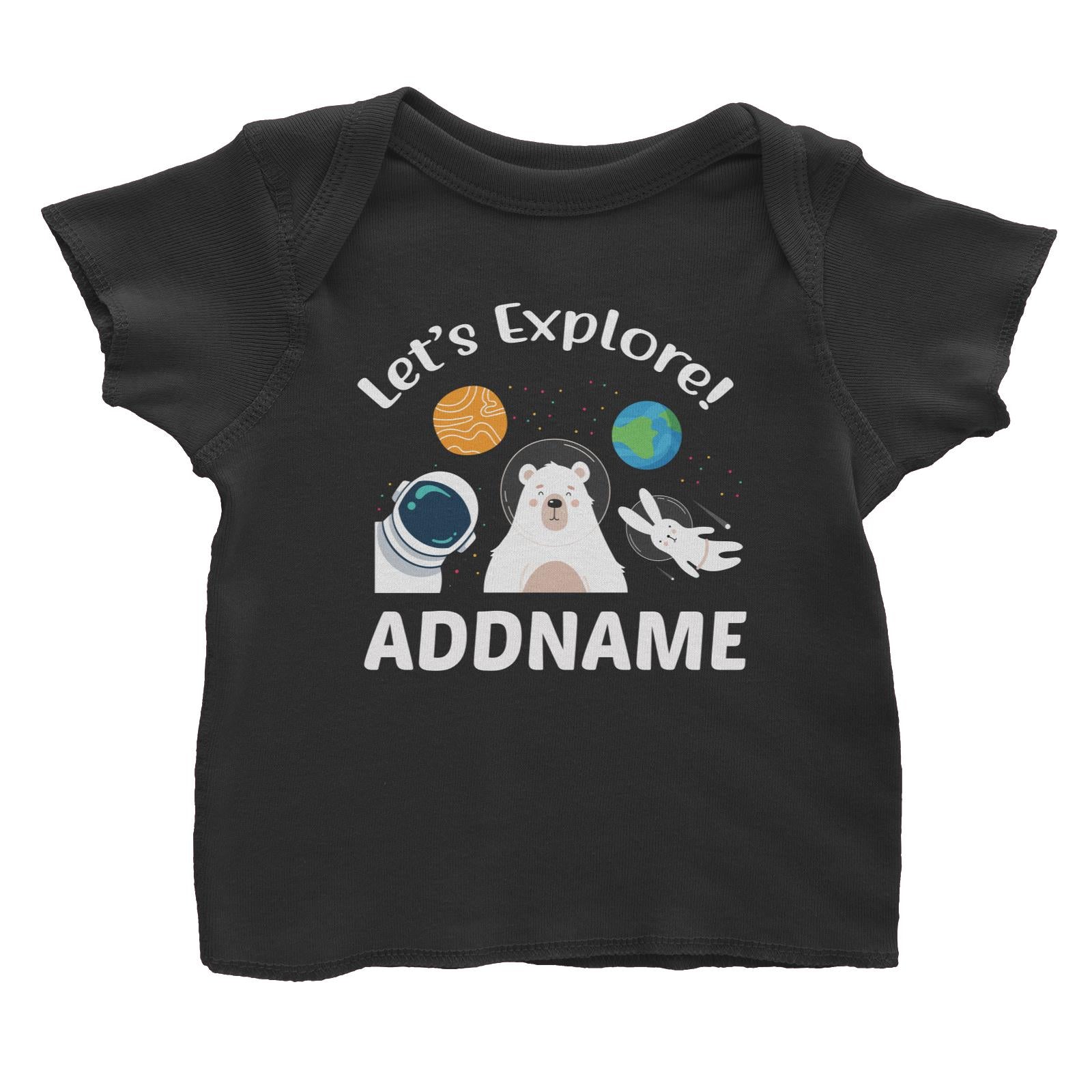 Let's Explore Addname Baby T-Shirt