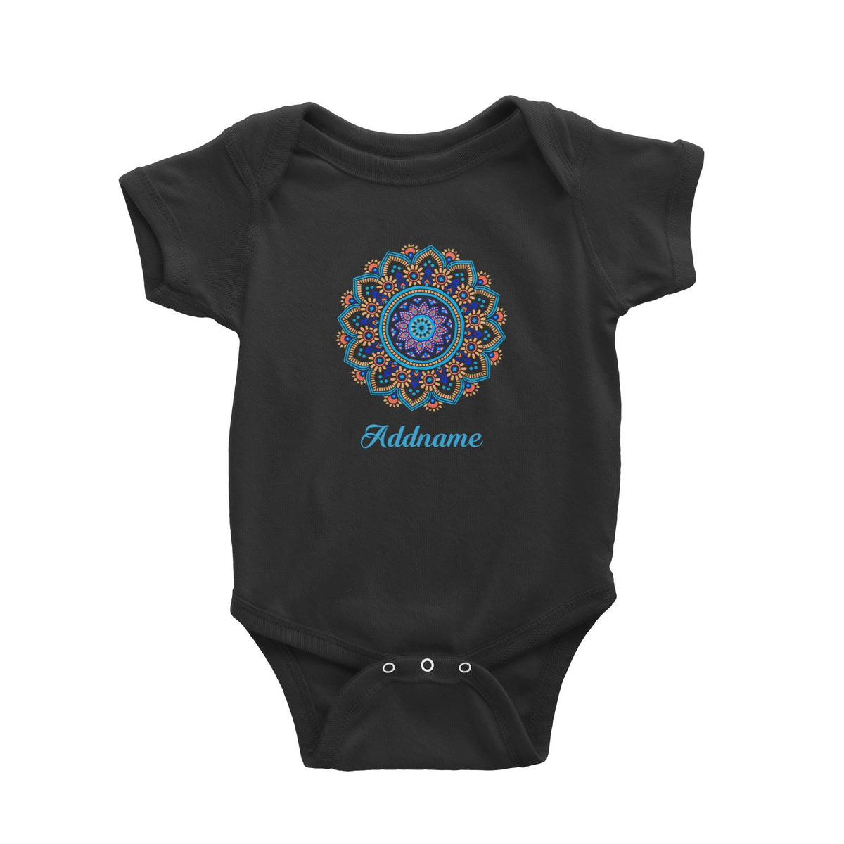 Deepavali Series Sky Blue Mandala Baby Romper