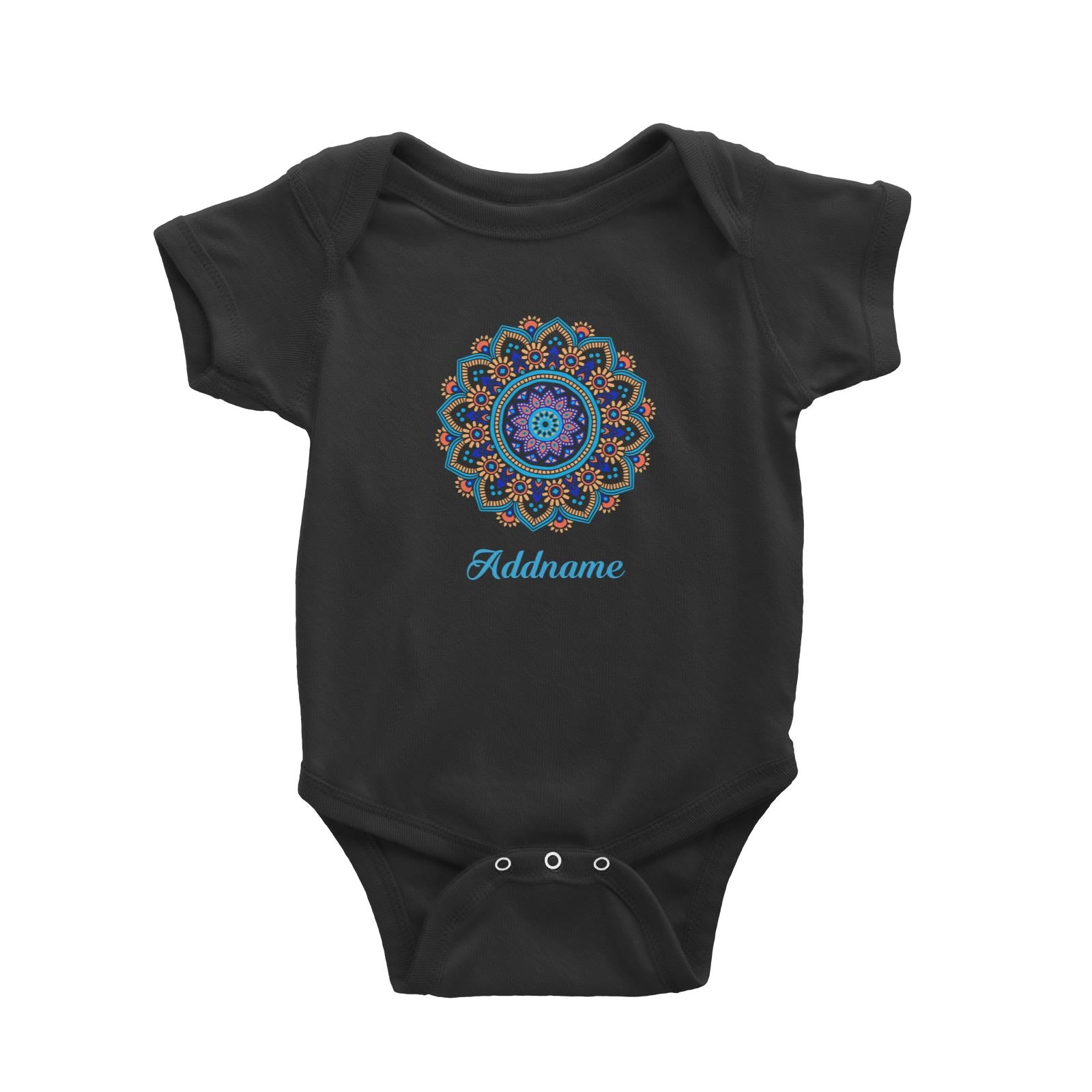 Deepavali Series Sky Blue Mandala Baby Romper