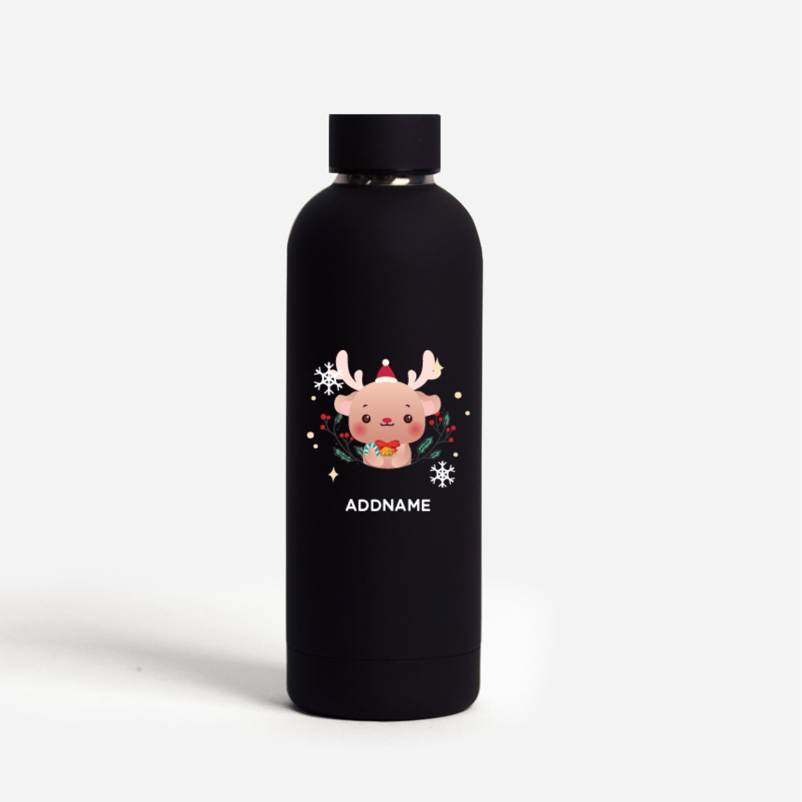 Christmas Cute Animal Series Mizu -  Reindeer Black