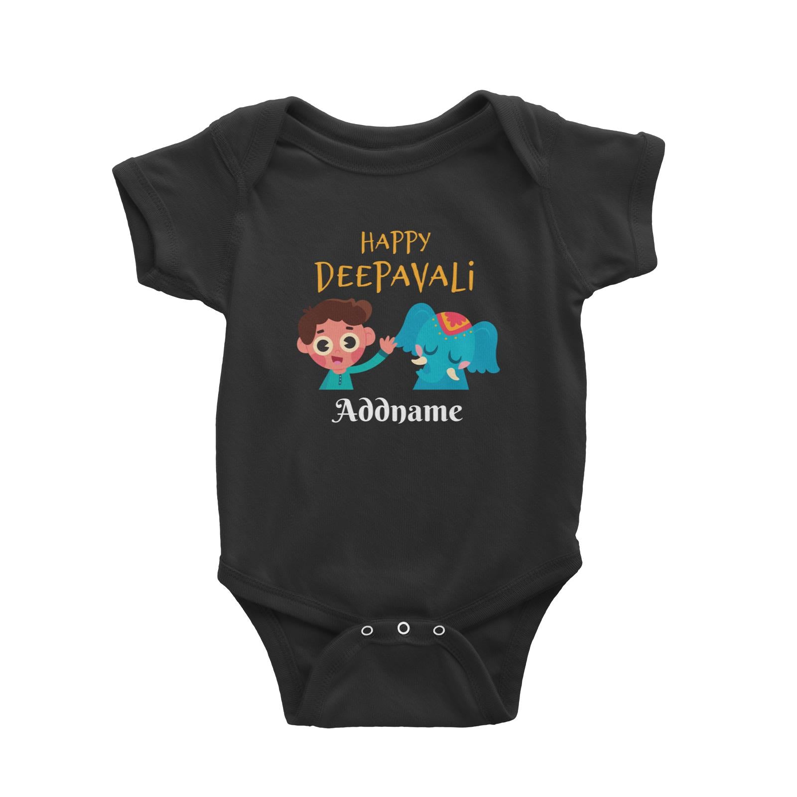 Deepavali Series Little Boy Wishes You Happy Deepavali Baby Romper