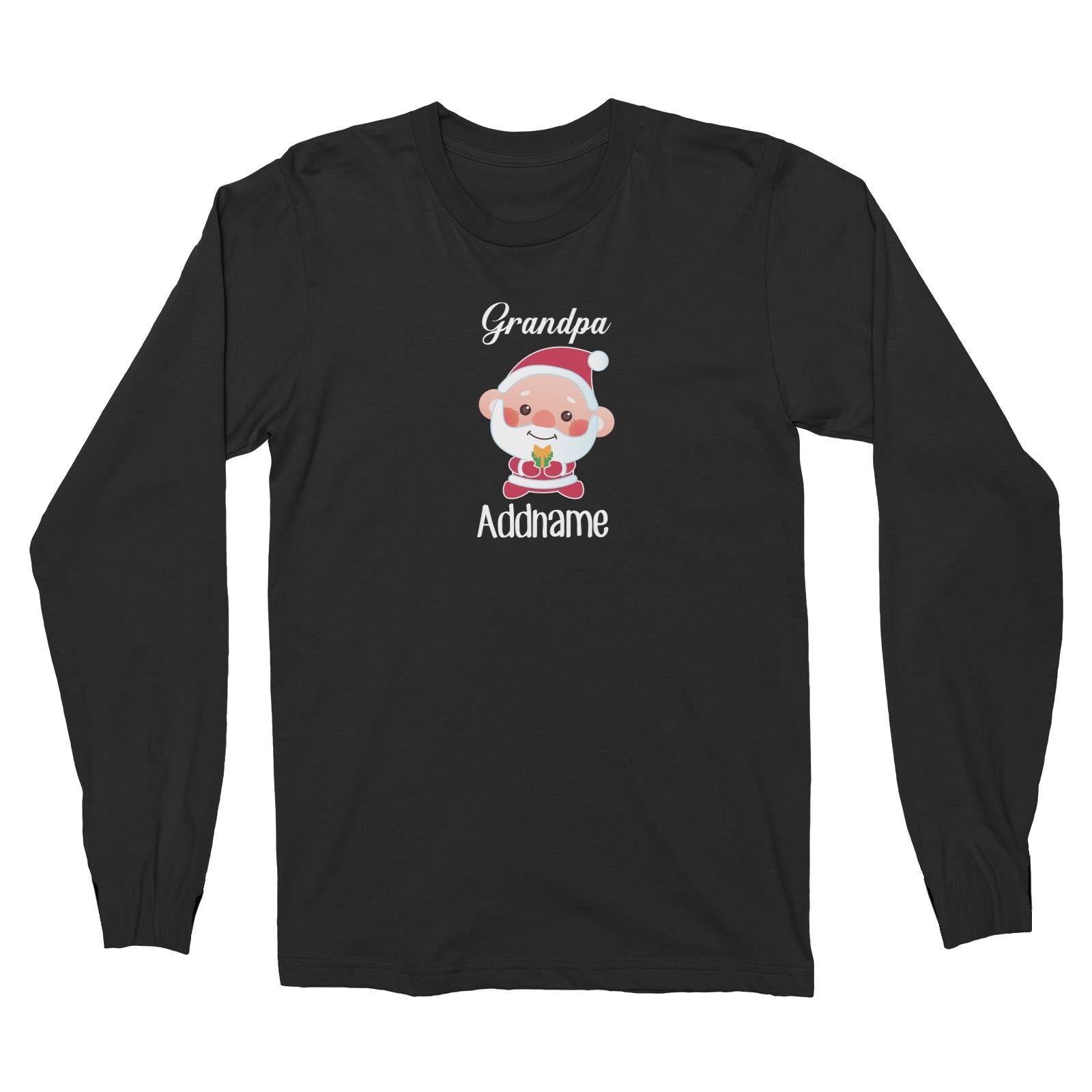 Christmas Cute Grandpa Santa Long Sleeve Unisex T-Shirt