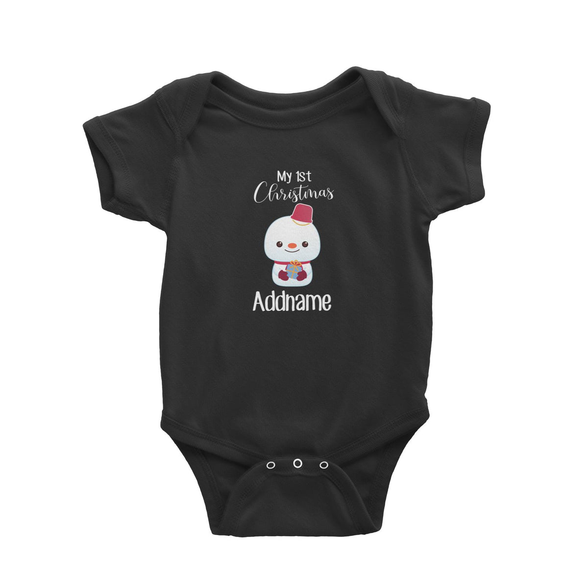 Christmas Cute Animal Series My 1st Christmas Snowman Baby Romper