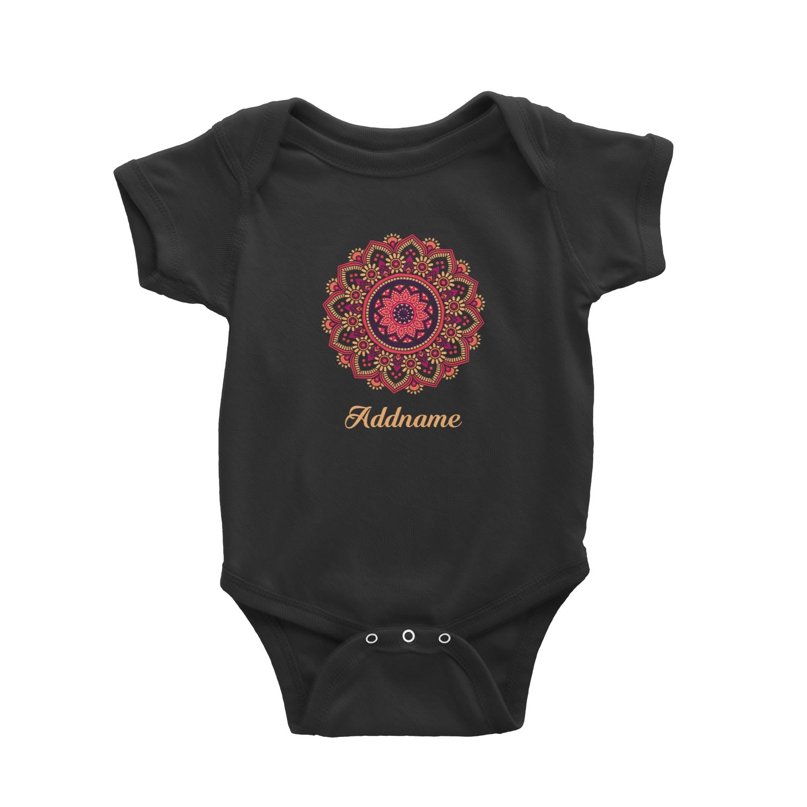Deepavali Series Red Mandala Baby Romper