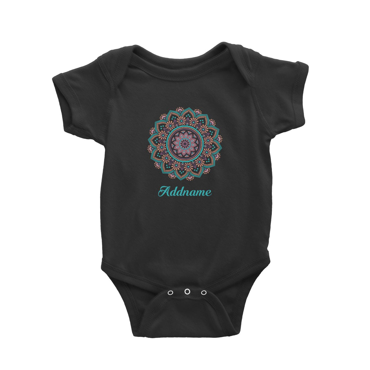 Deepavali Series Turquoise Mandala Baby Romper
