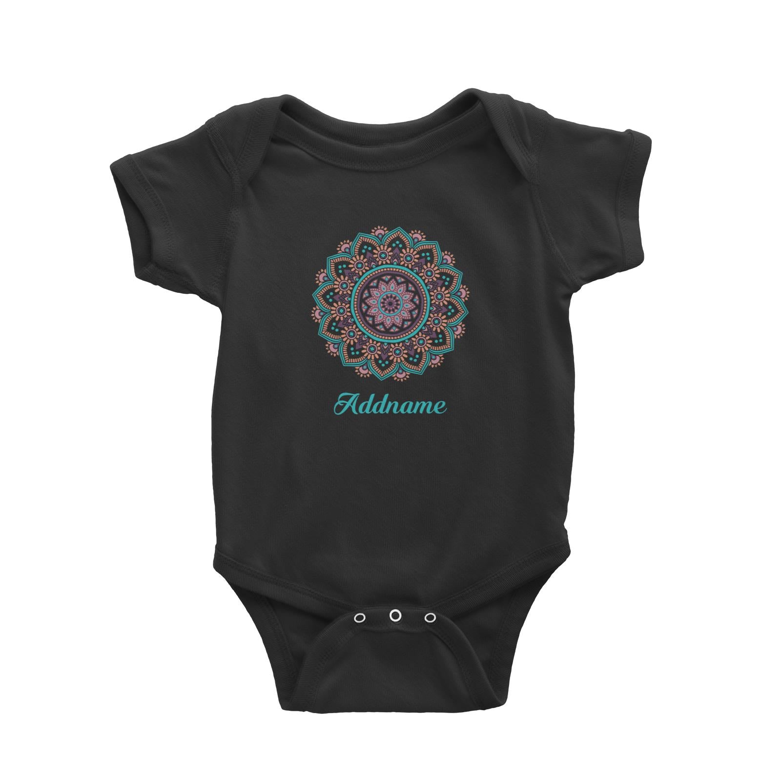 Deepavali Series Turquoise Mandala Baby Romper