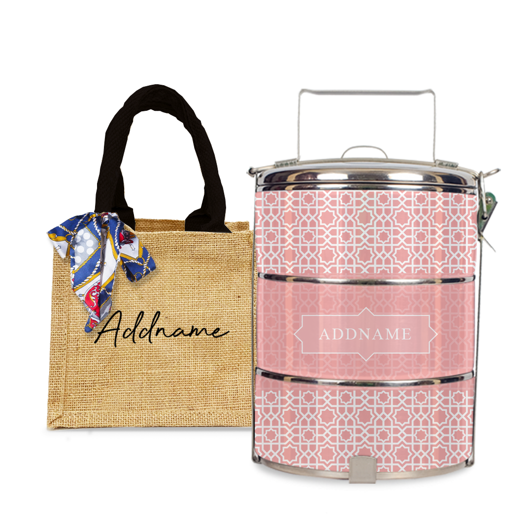 Annas Series - Peach Tiffin Carrier