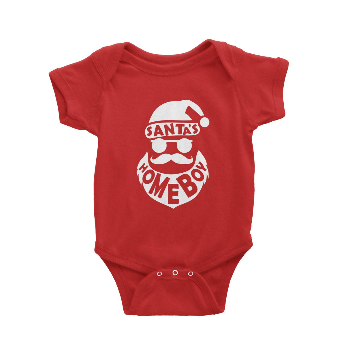 Santa's Homeboy Baby Romper Christmas Funny Cool