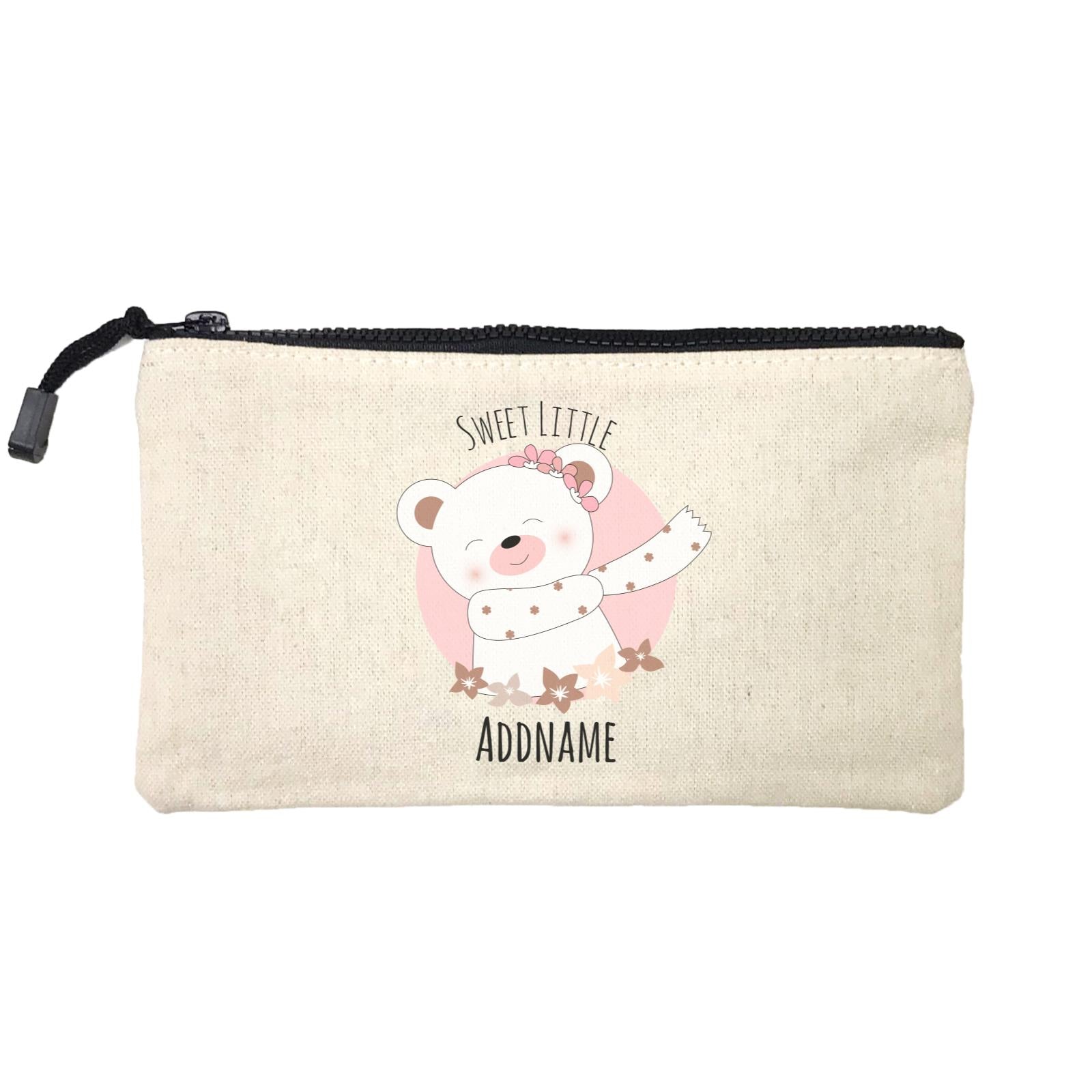 Sweet Animals Sketches Bear Sweet Little Addname Mini Accessories Stationery Pouch