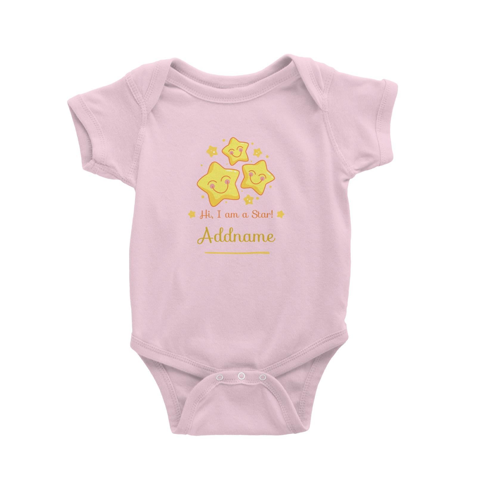 Cute Stars Hi I Am A Star Addname Baby Romper