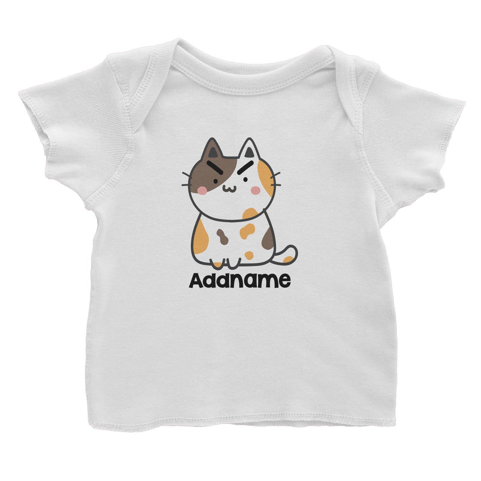 Drawn Adorable Cats Angry Cat Addname Baby T-Shirt