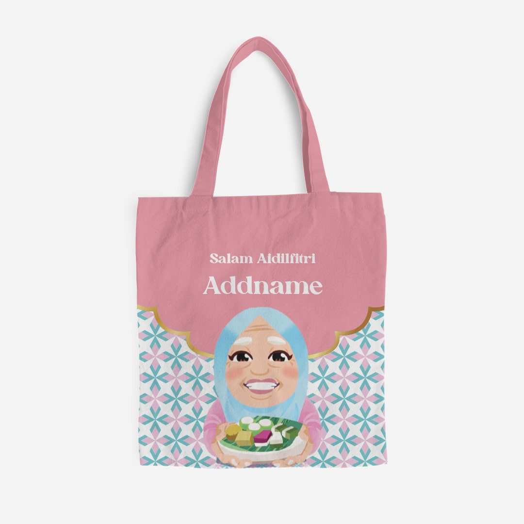 Seindah Lebaran Full Print Canvas Bag - Opah