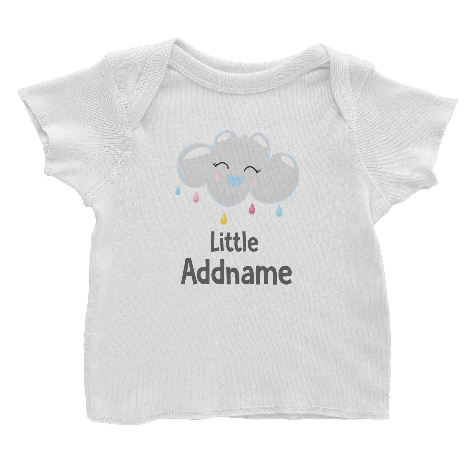 Spring Colourful Cloud Little Addname Baby T-Shirt