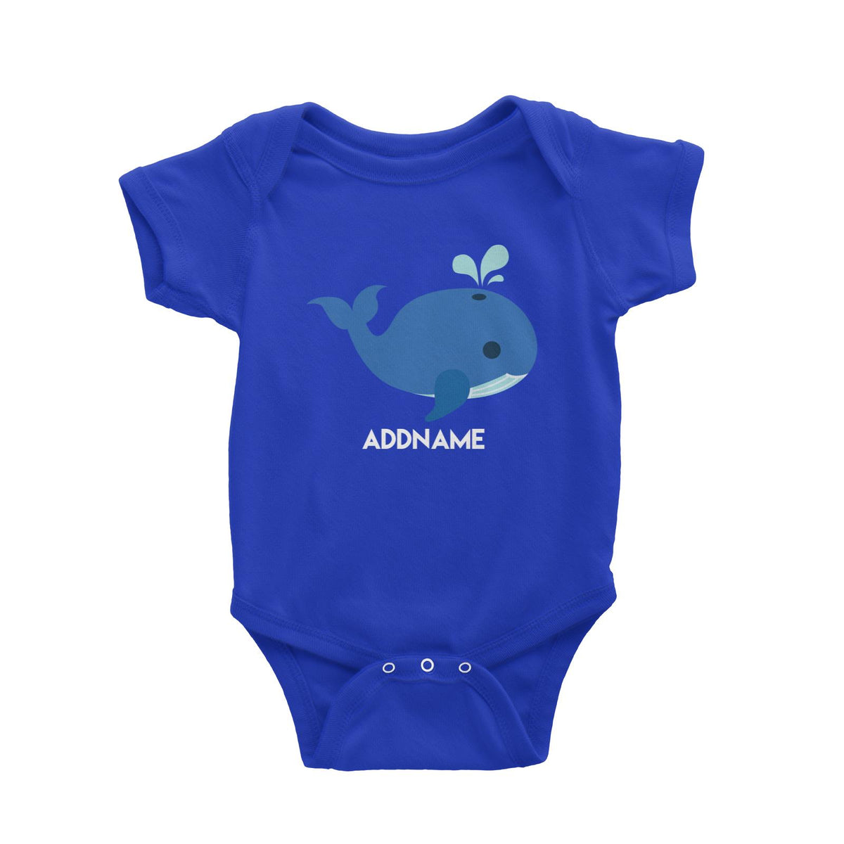 Sailor Whale Addname Baby Romper  Matching Family Personalizable Designs