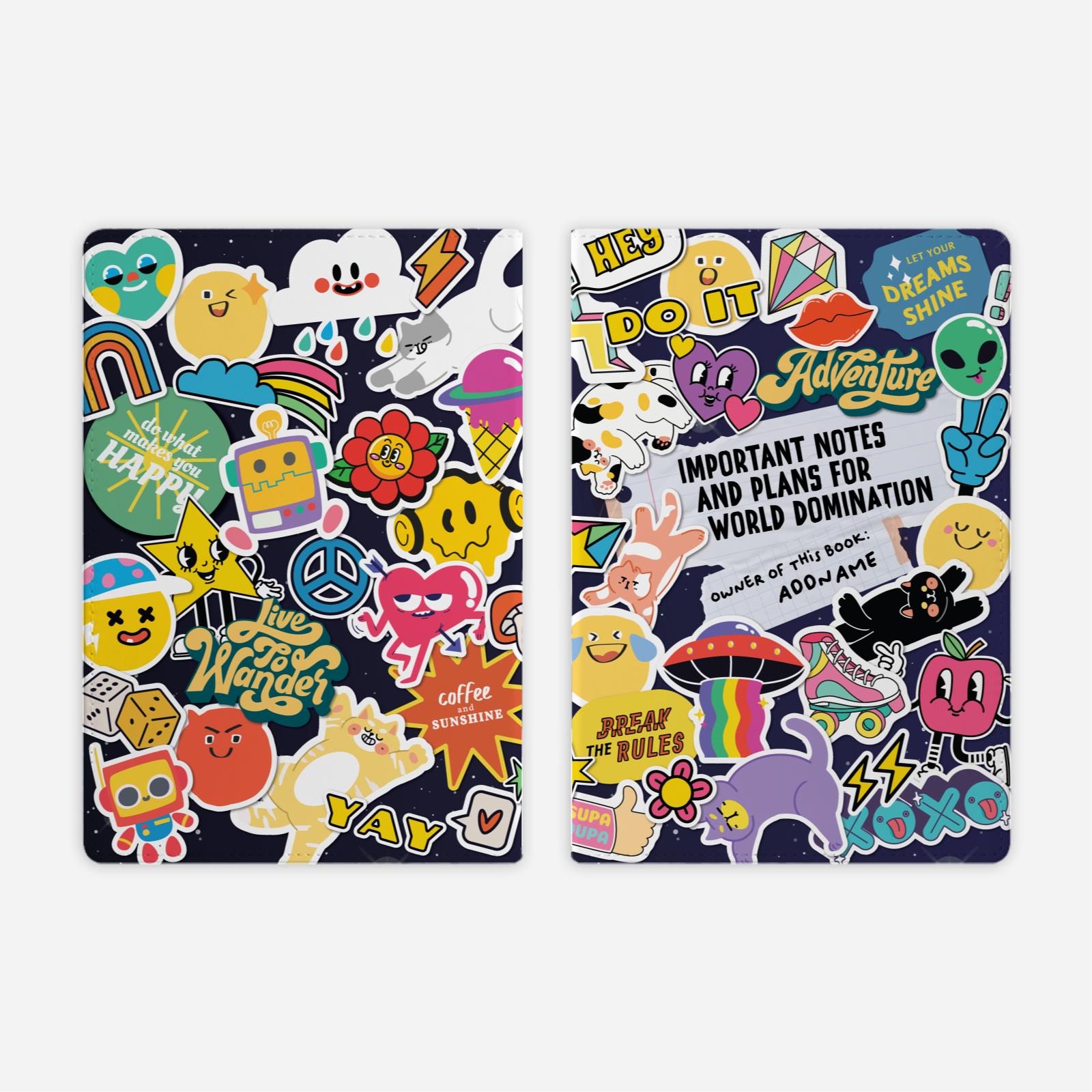 Be Confident Series Full Print Cover Notebook - Important Notes and Plans for World Domination