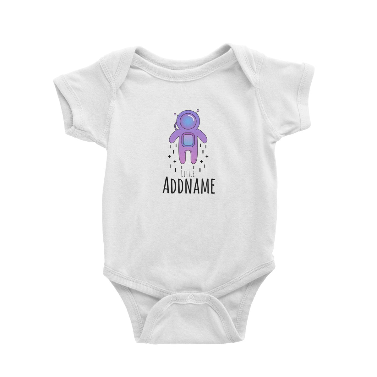 Drawn Newborn Element Space Guy Addname Baby Romper