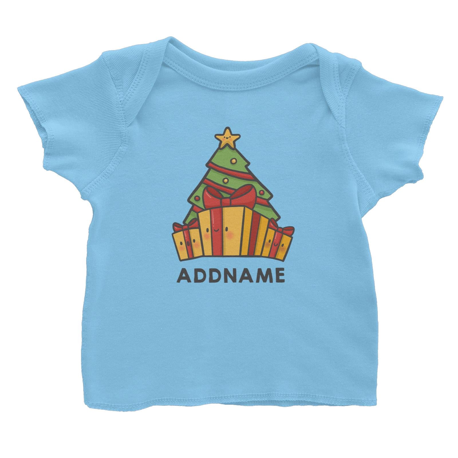 Xmas Cute Xmas Tree Gift Addname Baby T-Shirt