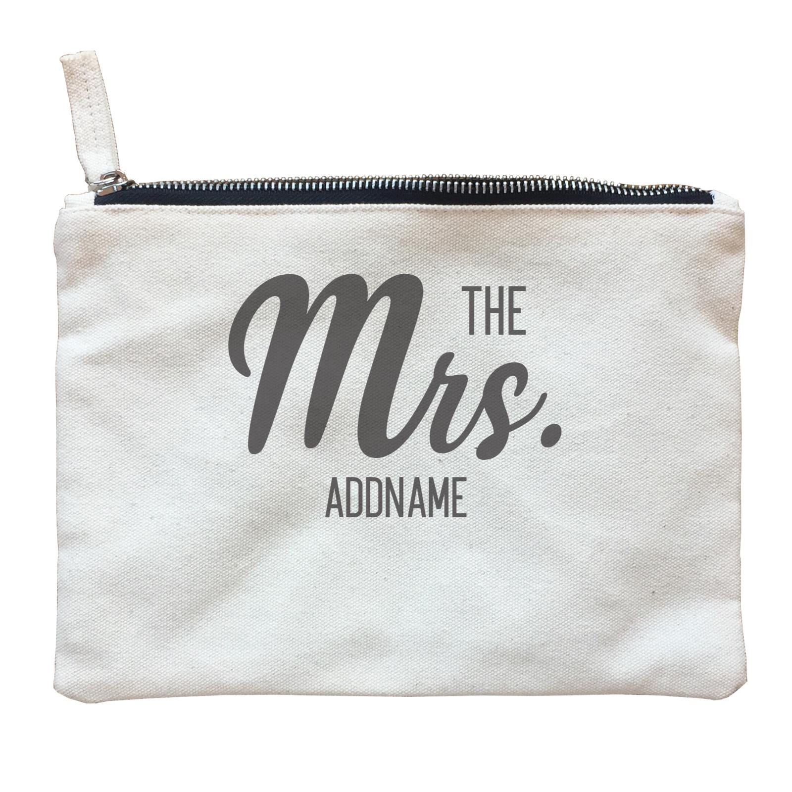 Husband and Wife The Mrs. Addname Zipper Pouch