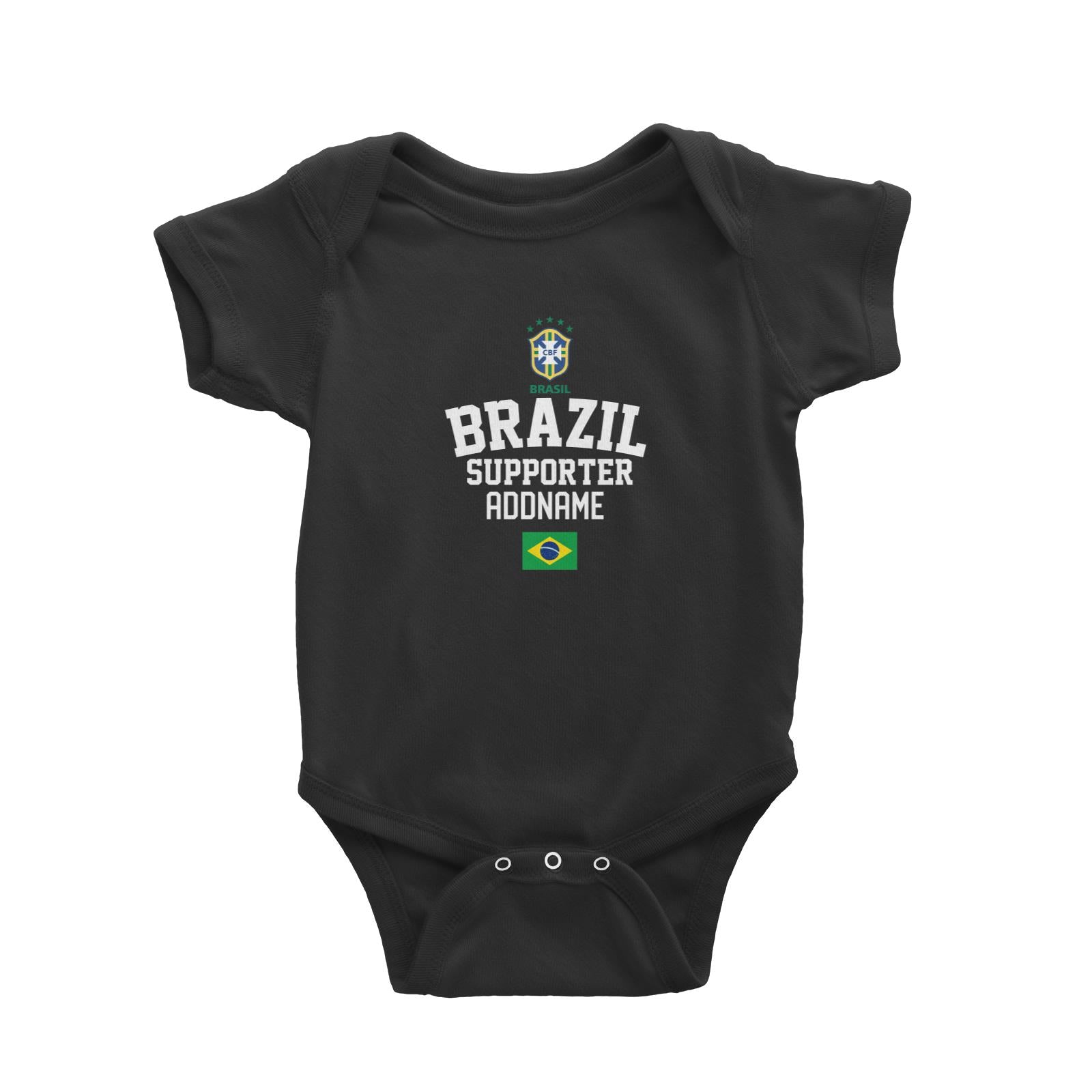 Brazil Supporter World Cup Addname Baby Romper