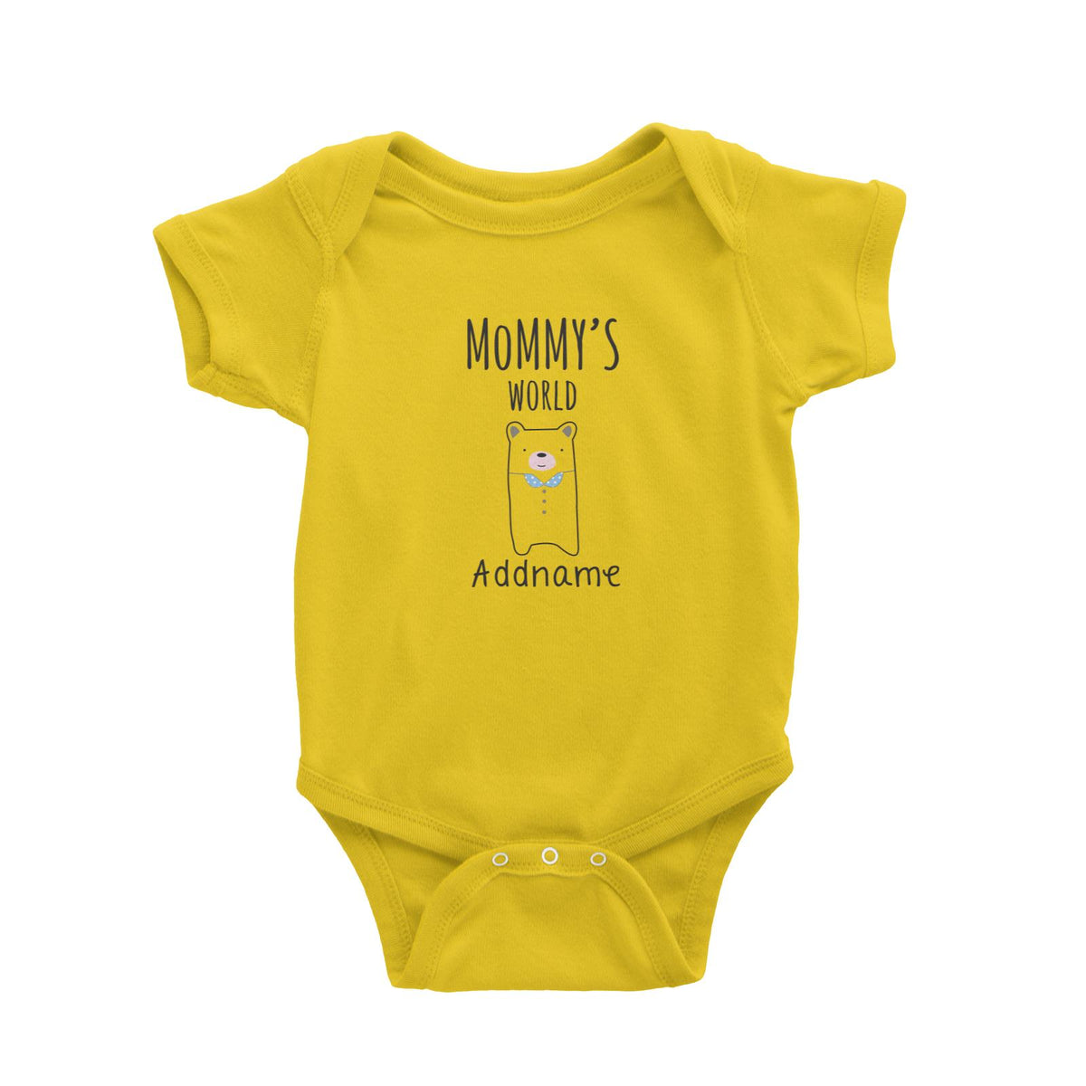 Cute Animals and Friends Series 2 Bear Mommy's World Addname Baby Romper