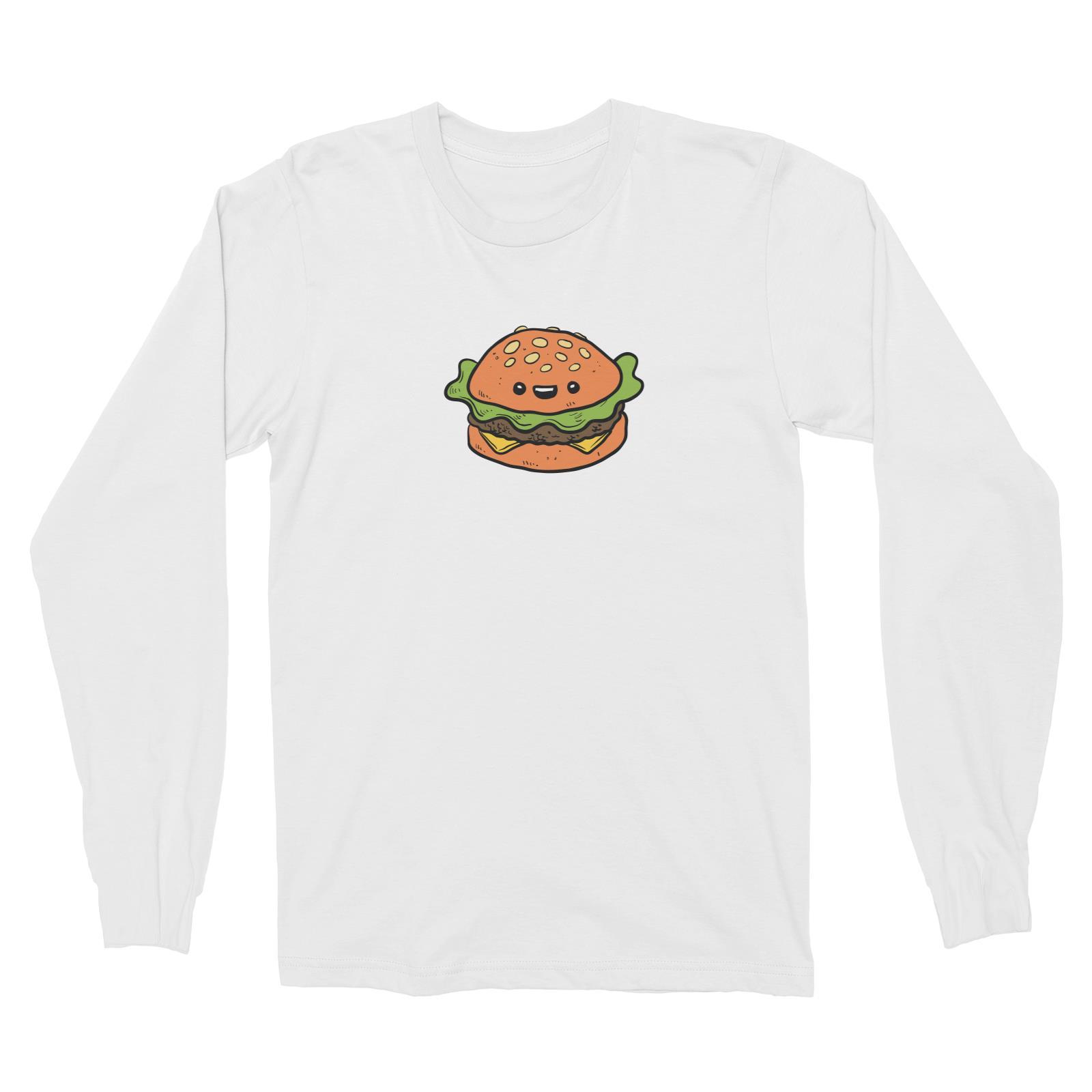 Fast Food Burger Long Sleeve Unisex T-Shirt  Matching Family Comic Cartoon
