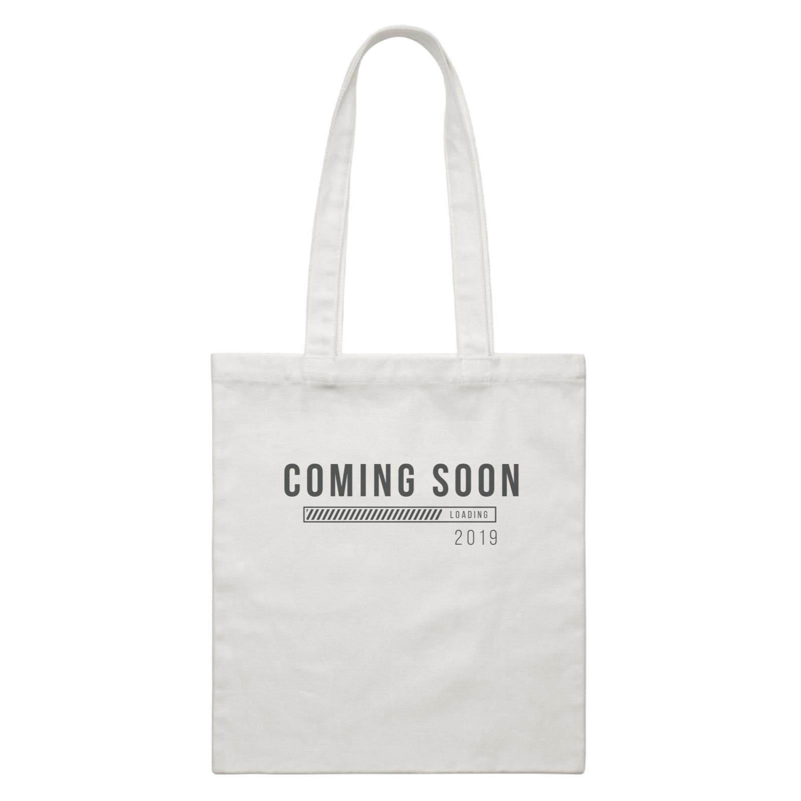 Coming Soon Family Coming Soon Loading Add Date White Canvas Bag