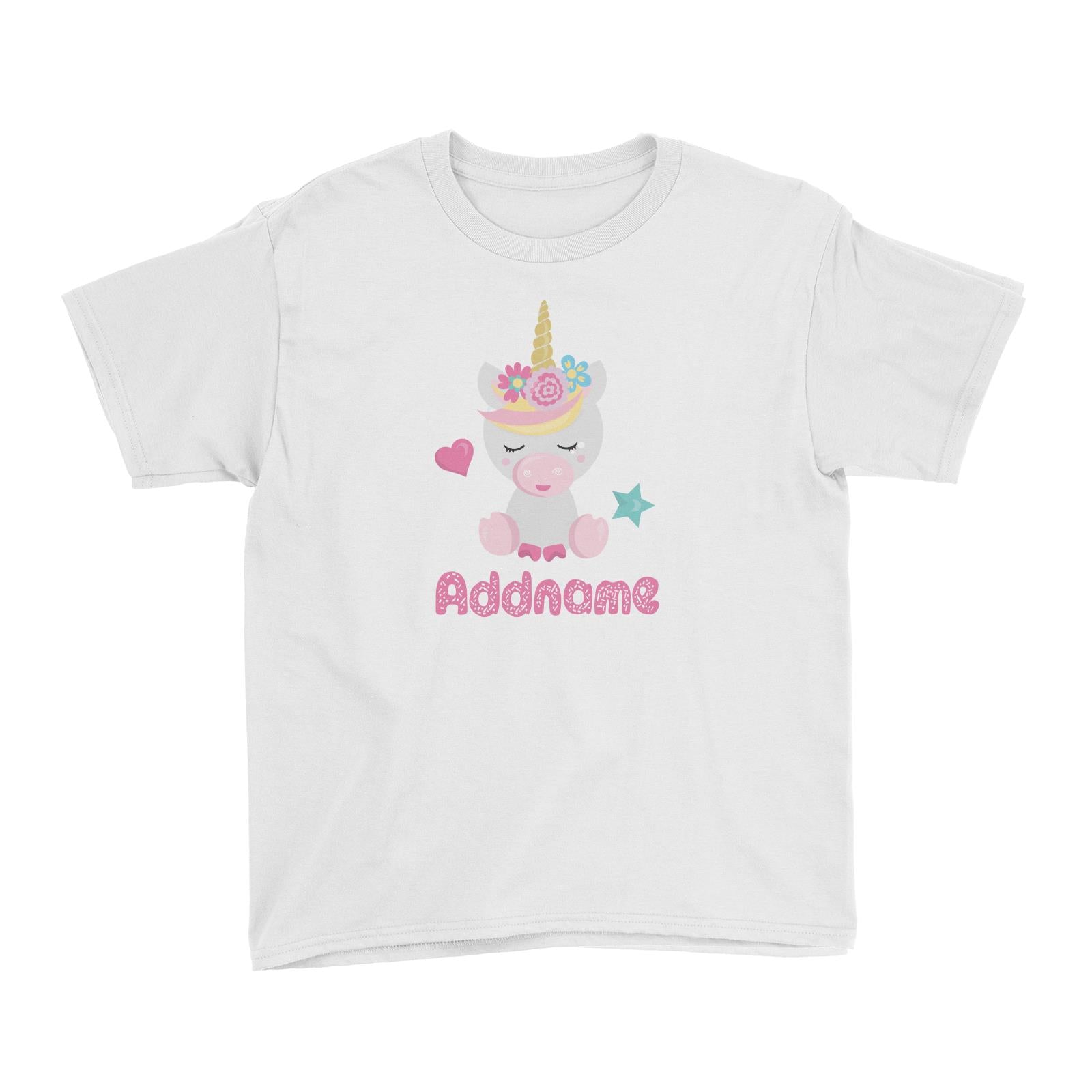 Magical Sweets Cute Unicorn Addname Kid's T-Shirt