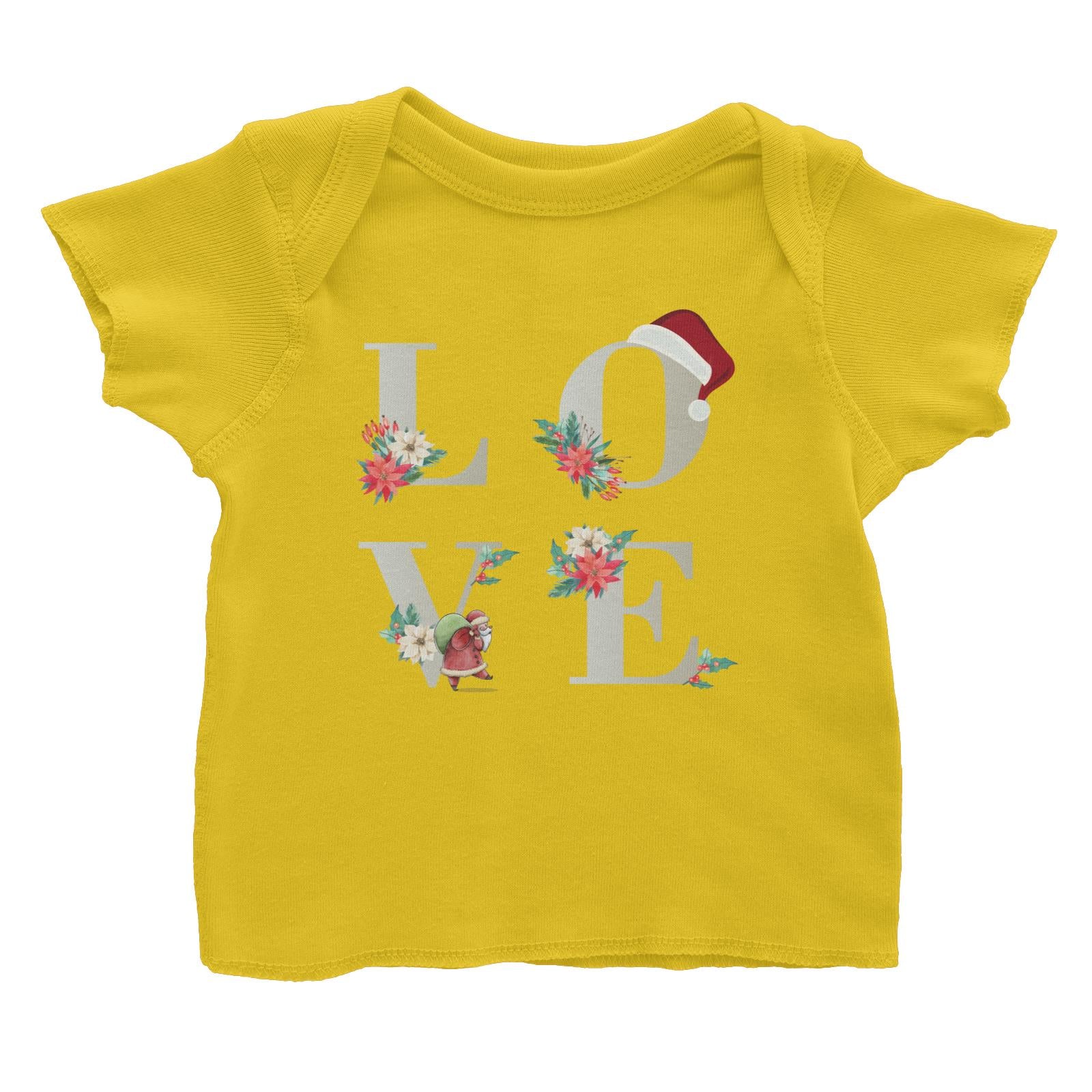 LOVE with Christmas Elements Baby T-Shirt