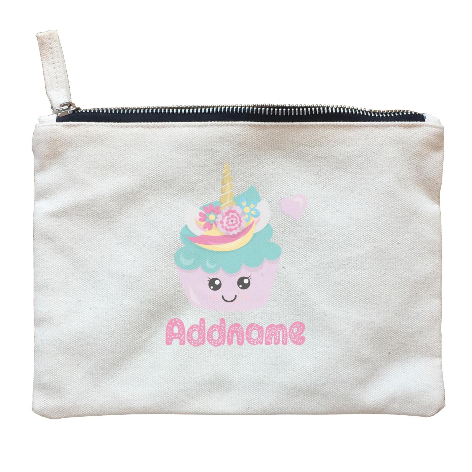 Magical Sweets Purple Cupcake Addname Zipper Pouch