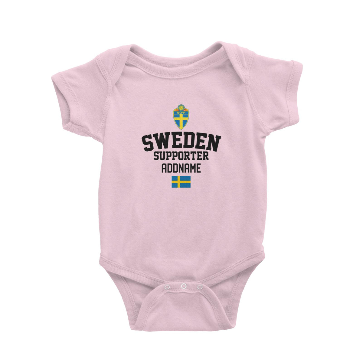 Sweden Supporter World Cup Addname Baby Romper