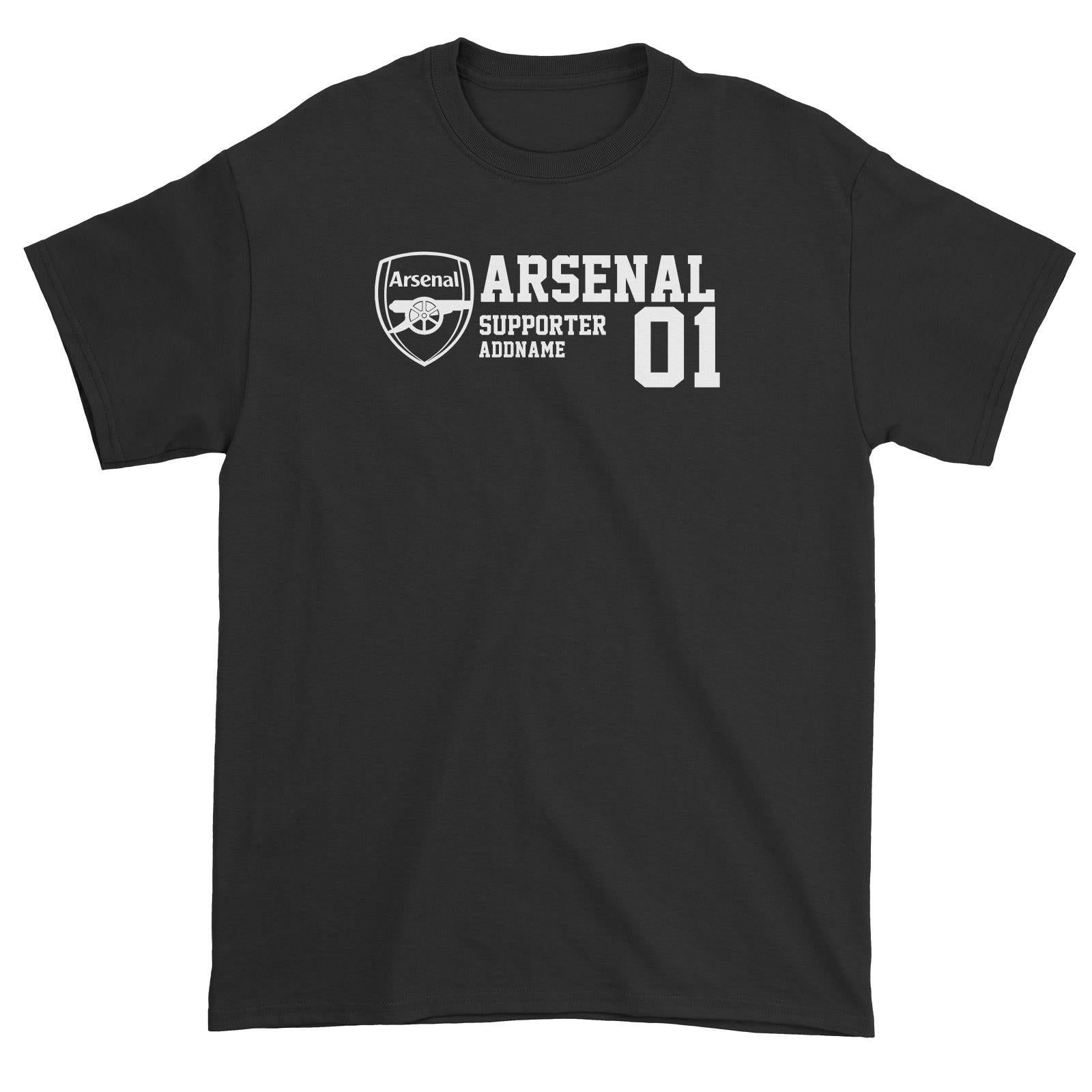 Arsenal Football Supporter Addname Unisex T-Shirt
