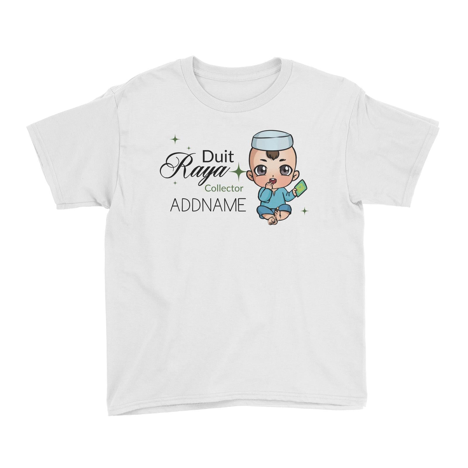 Raya Chibi Baby Baby Boy Duit Raya Collector Addname Kid's T-Shirts