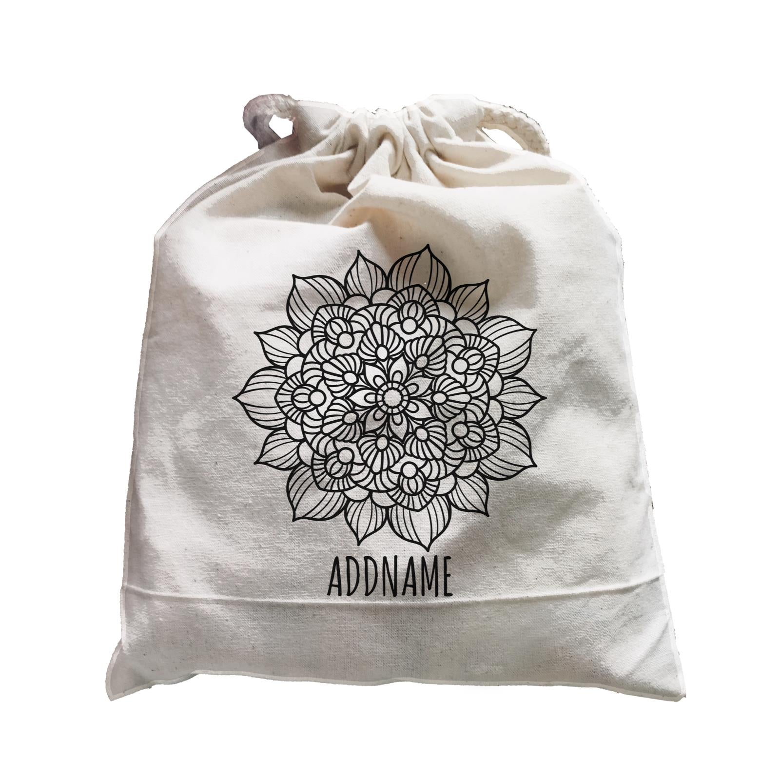 Monochrome Mandala 2 Addname Satchel