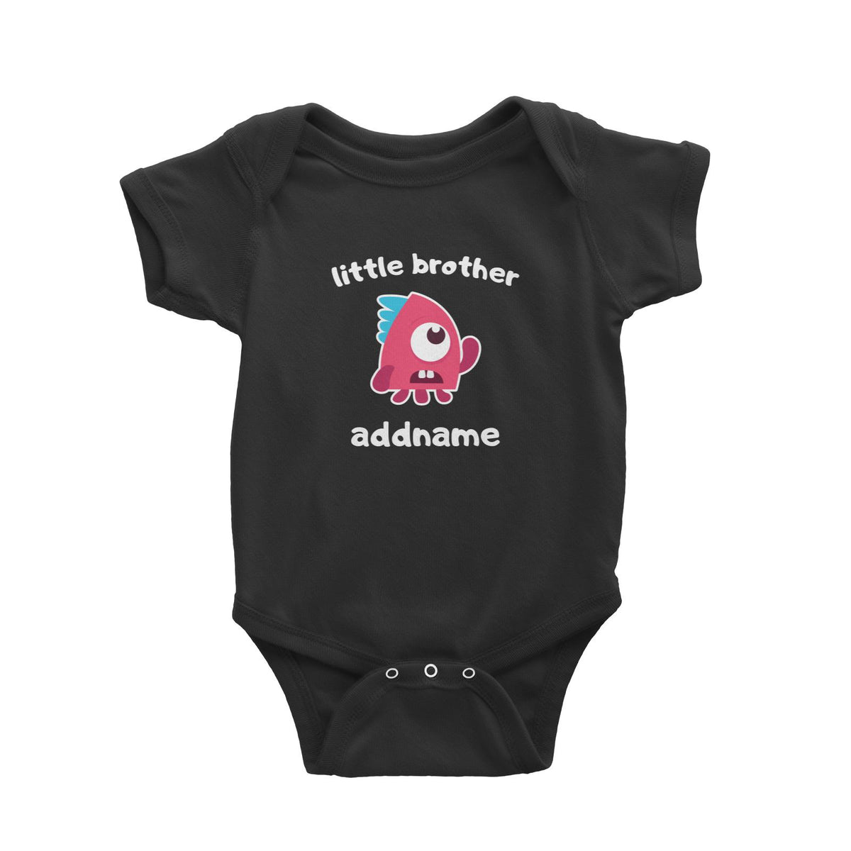Cute Monster Little Brother Baby Romper