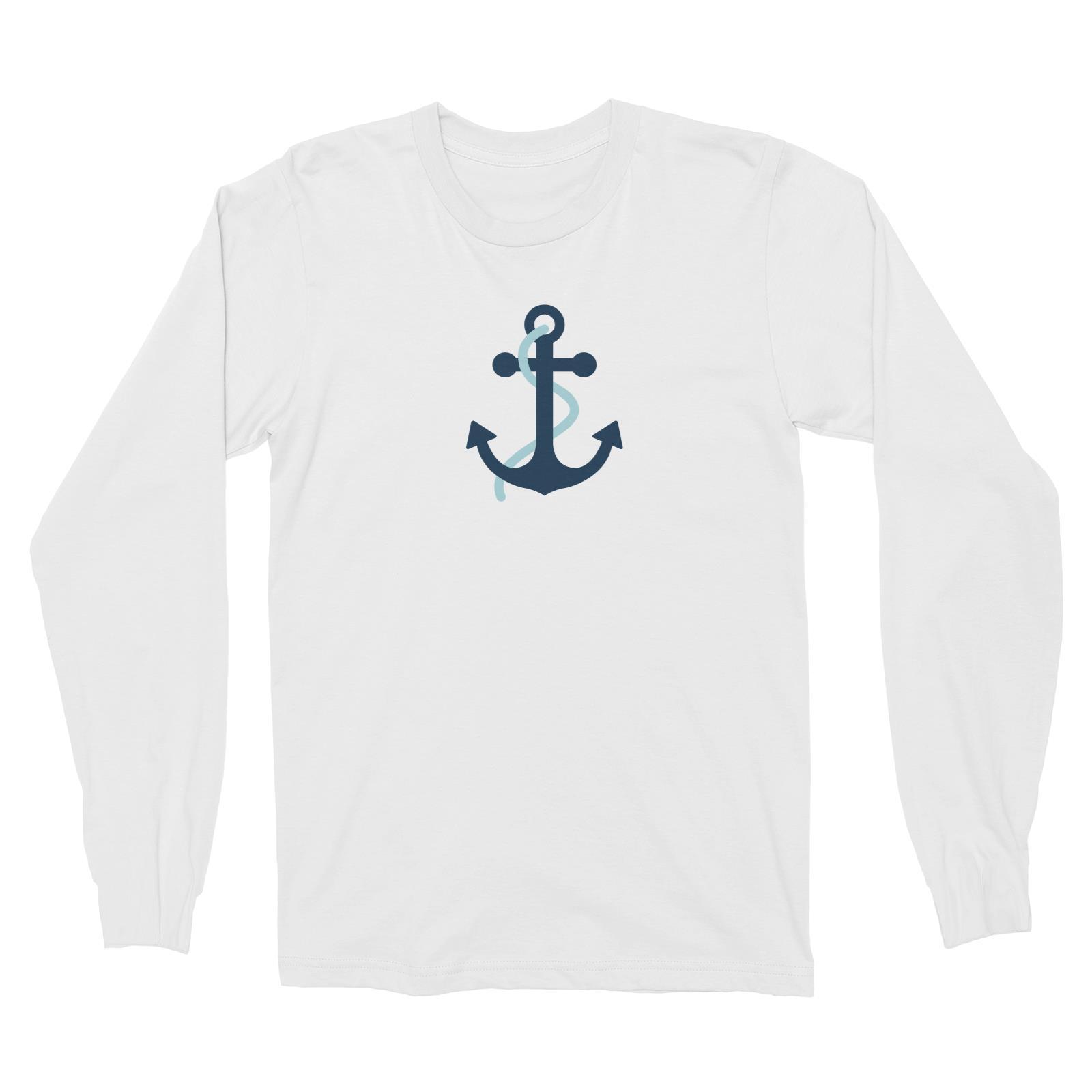 Sailor Anchor Blue Long Sleeve Unisex T-Shirt  Matching Family Personalizable Designs