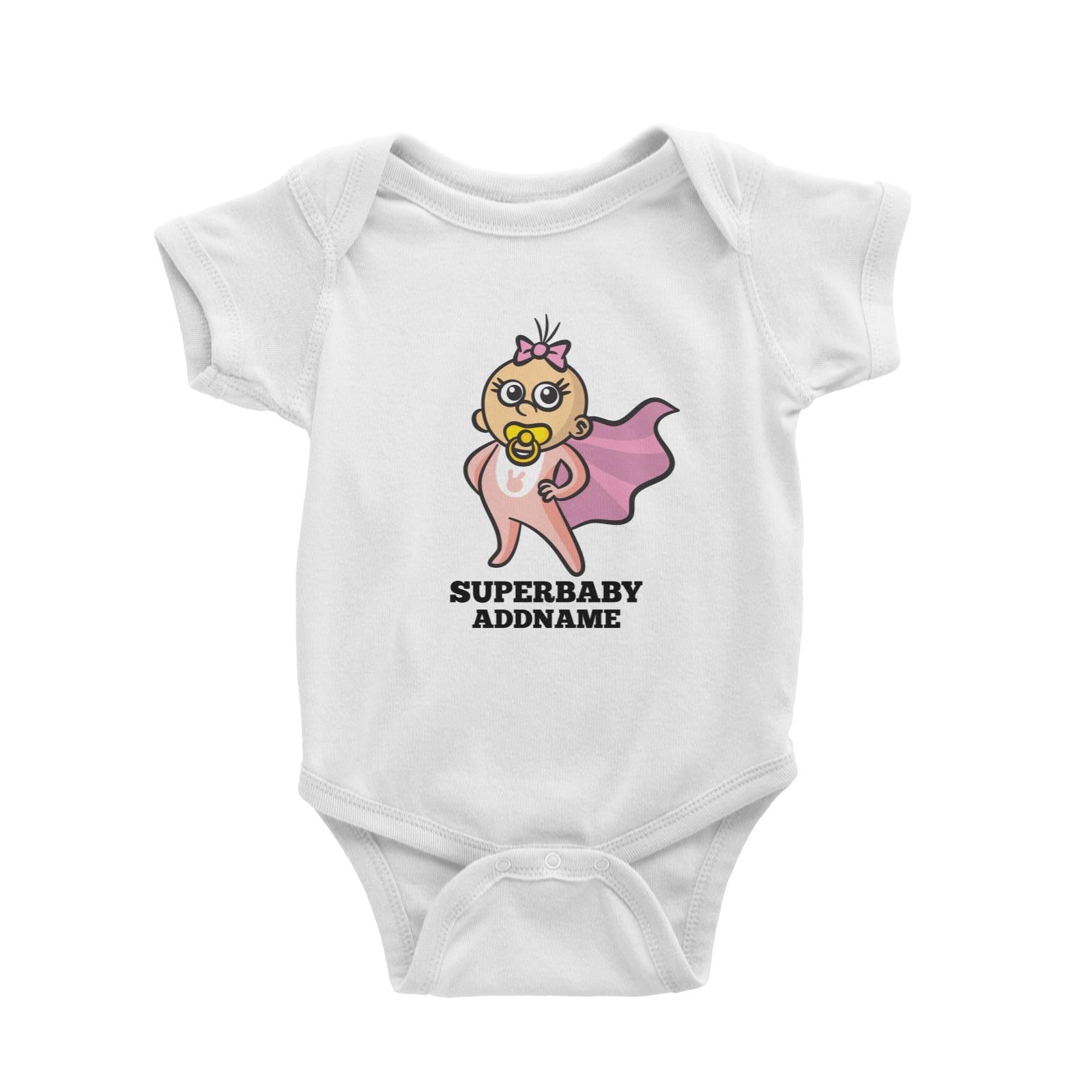 SuperBaby Girl (FLASH DEAL) Baby Romper Personalizable Designs Matching Family Superhero Family Edition Superhero For Girls