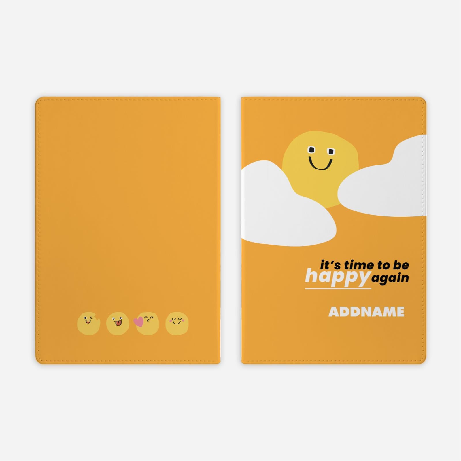 Be Confident Series Full Print Cover Notebook - Stay Positive - It's Time To Be Happy Again