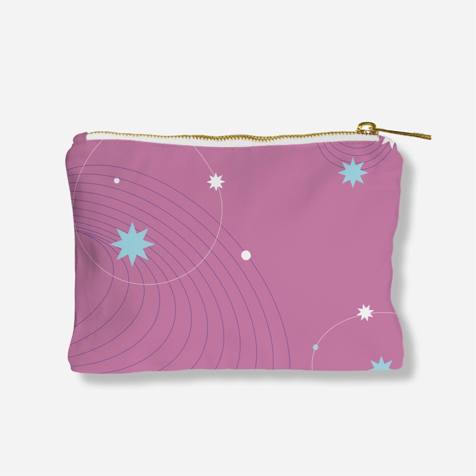 Be Confident Series Zipper Pouch - A Goal Without a Plan Is Just A Wish - Pink