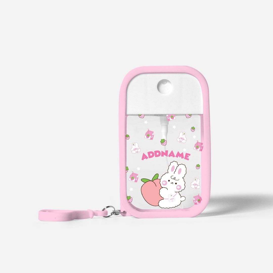 Cute Doodle Series Hand Sanitizer - Pink Cute Bunny