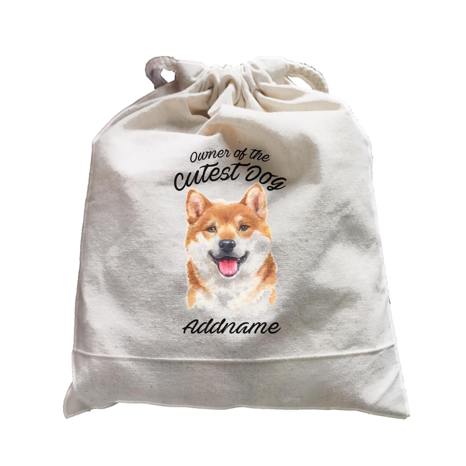 Watercolor Dog Owner Of The Cutest Dog Shiba Inu Addname Satchel