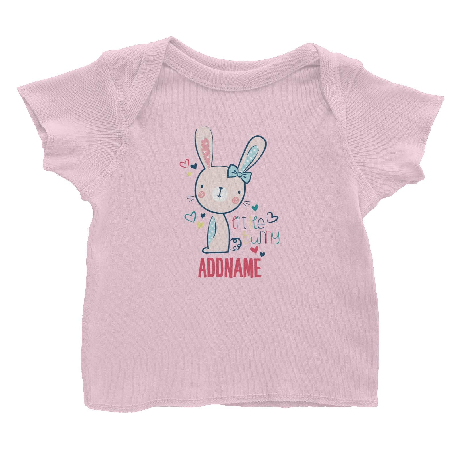 Cool Vibrant Series Cute Little Bunny Addname Baby T-Shirt