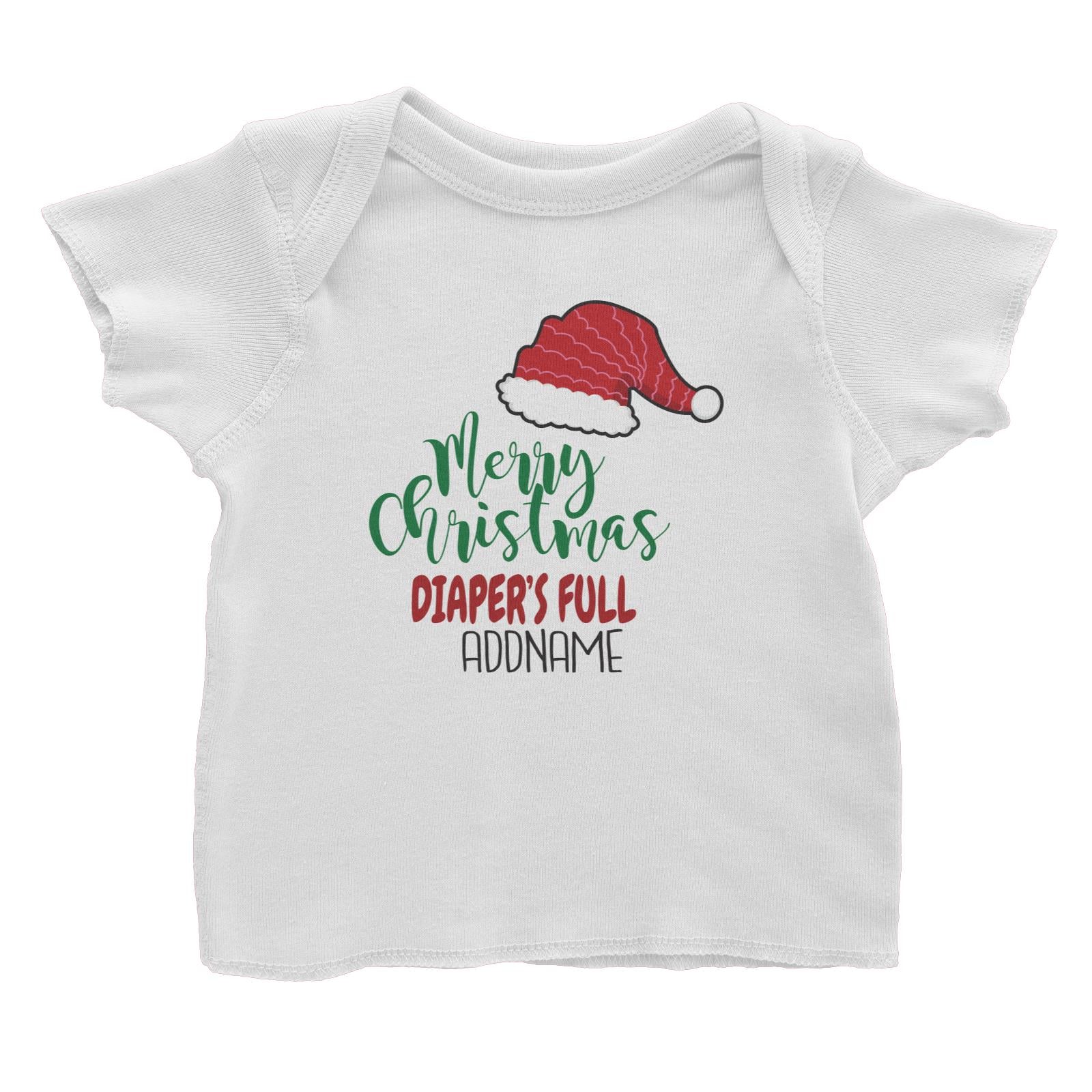 Xmas Merry Christmas Diaper's Full Baby T-Shirt