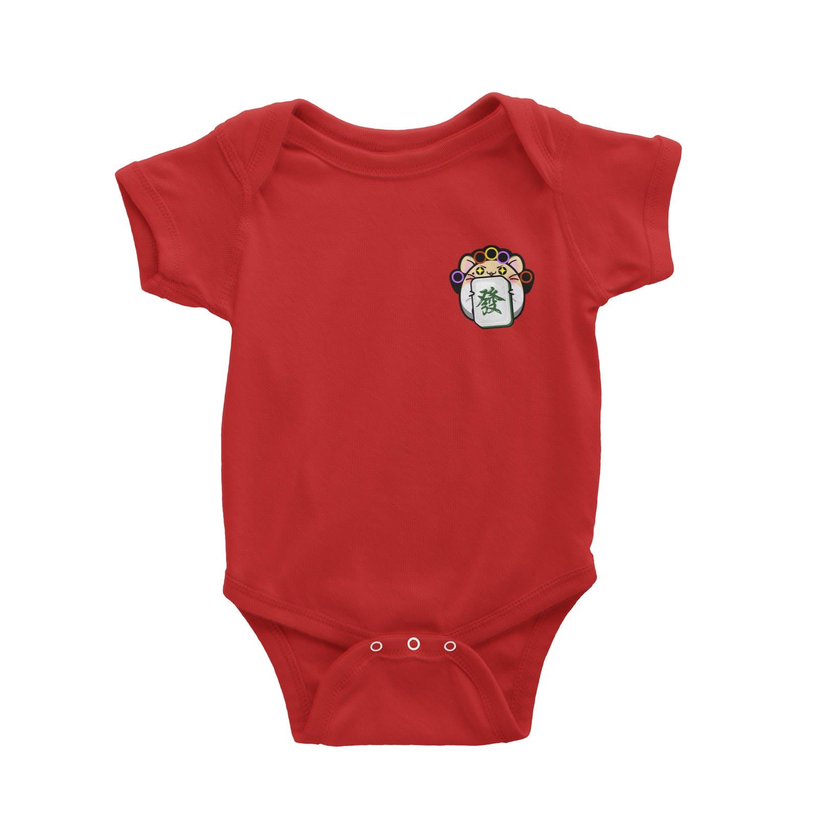 Prosperous Mouse Series Aunty Fa The Mahjong Queen Baby Romper