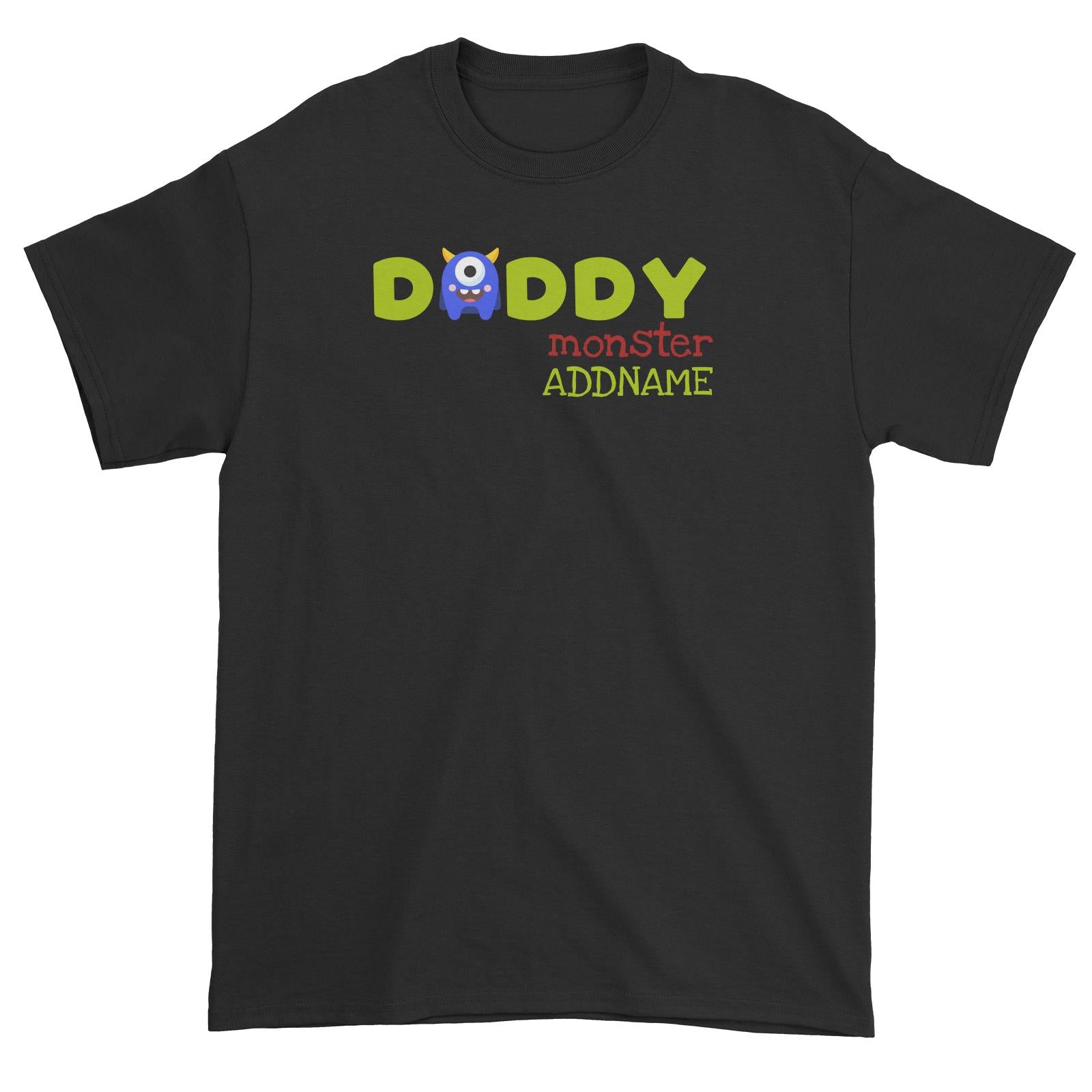 Blue Daddy Monster Addname Unisex T-Shirt