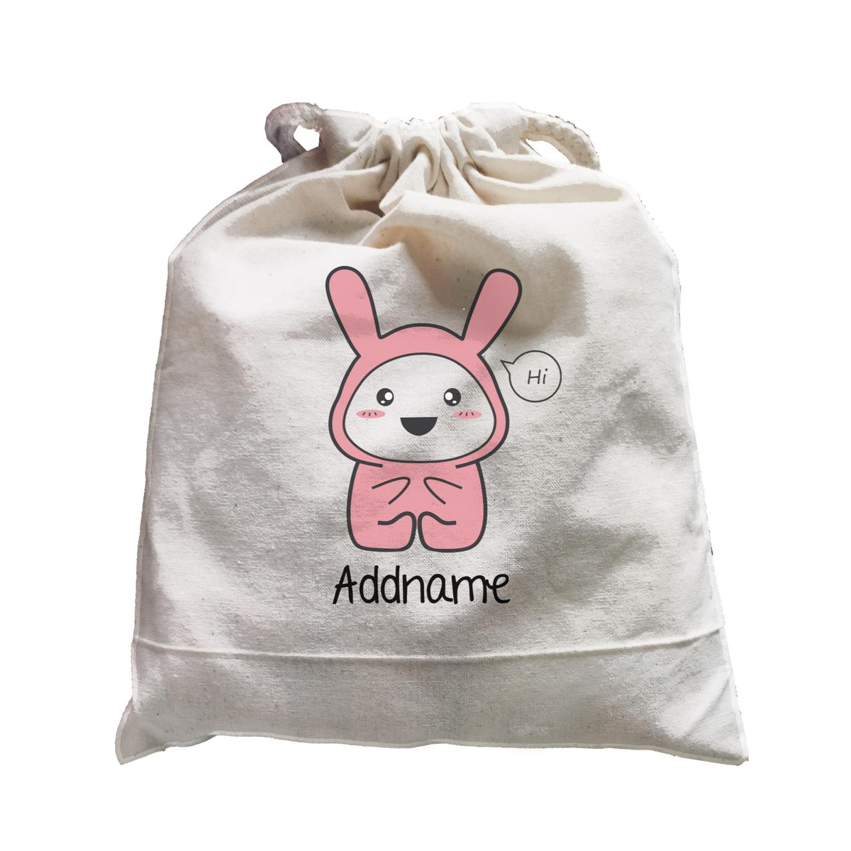 Cute Hamster in Rabbit Suit Baby Addname Satchel