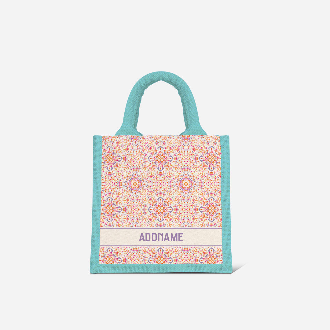 Pookal Series Half Lining Lunch Bag - Triumph Light Blue