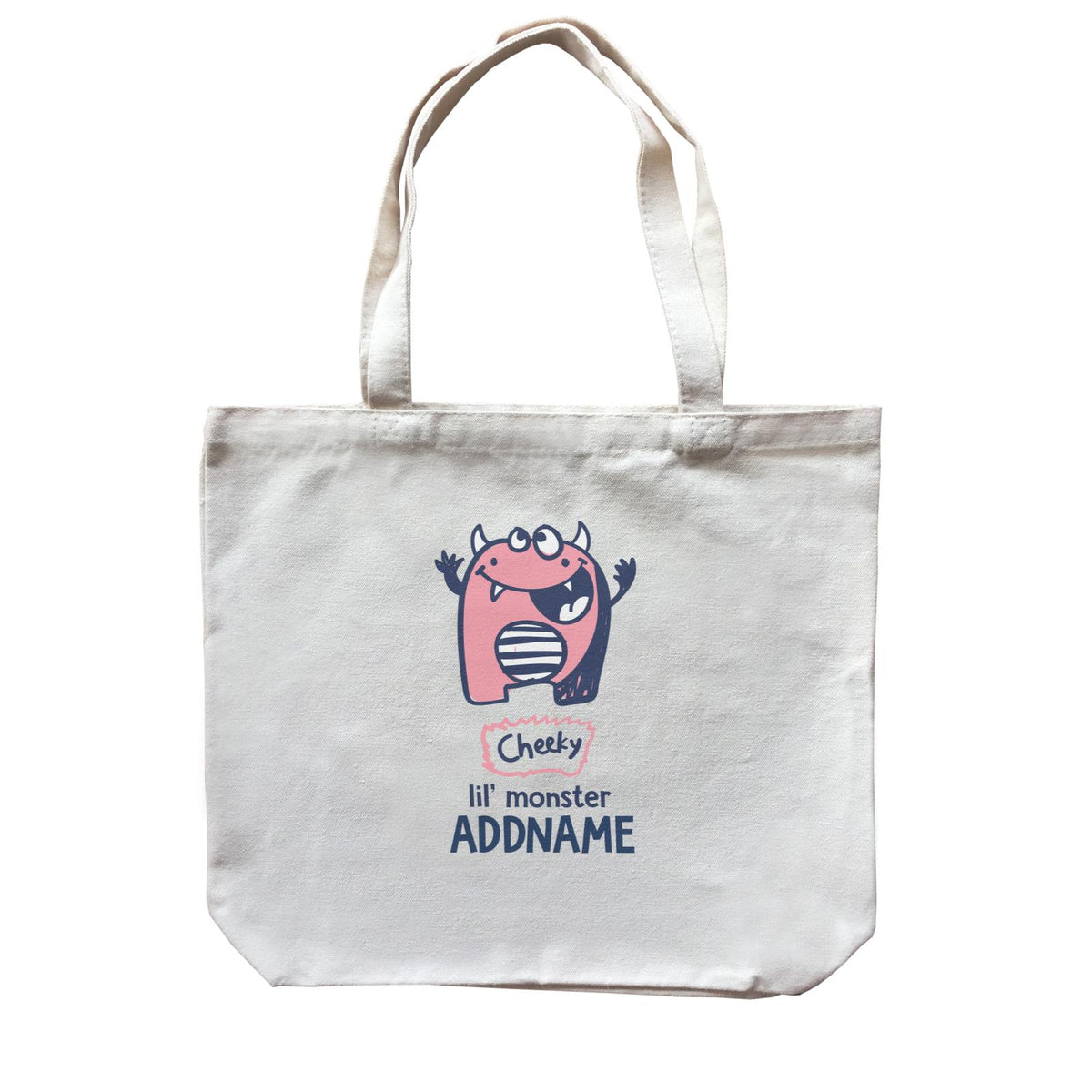Cool Vibrant Series Cheeky Lil' Monster Addname Canvas Bag